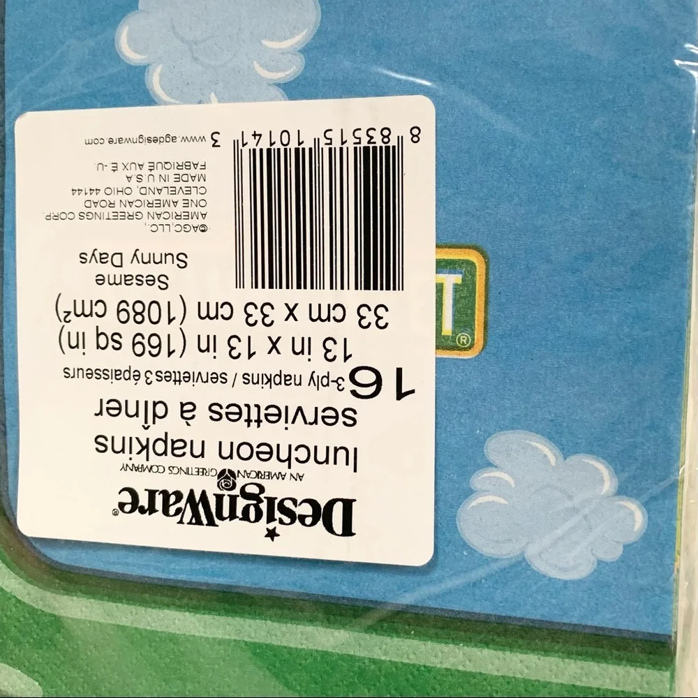 Vintage y2k Sesame Street  napkins